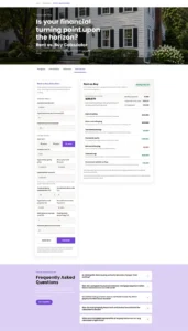 BoldTrail Agent Website Renting vs. Buying Calculator